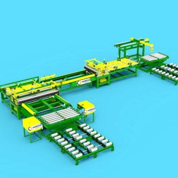 Esquadrejadeira em L automática para compensado